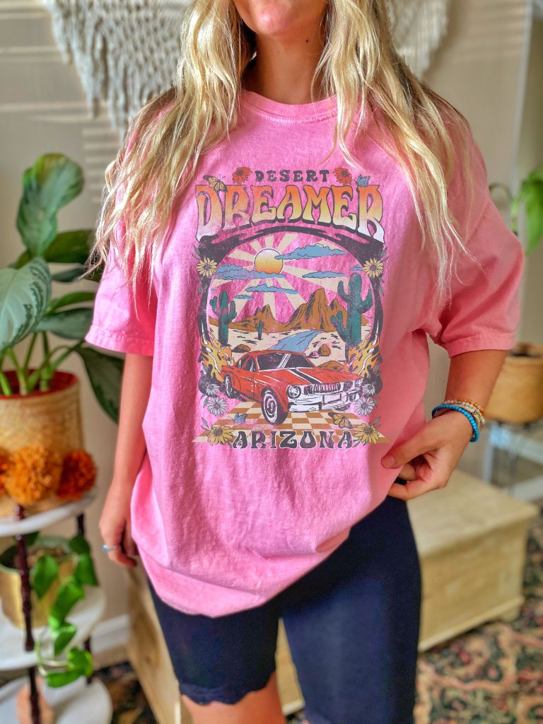 Desert Dreamer Vintage Car Tshirt