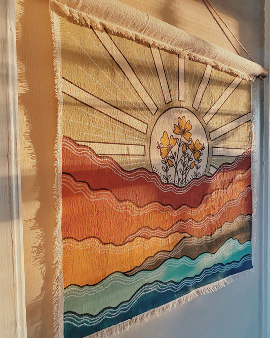 Sunrise Mountain Tapestry