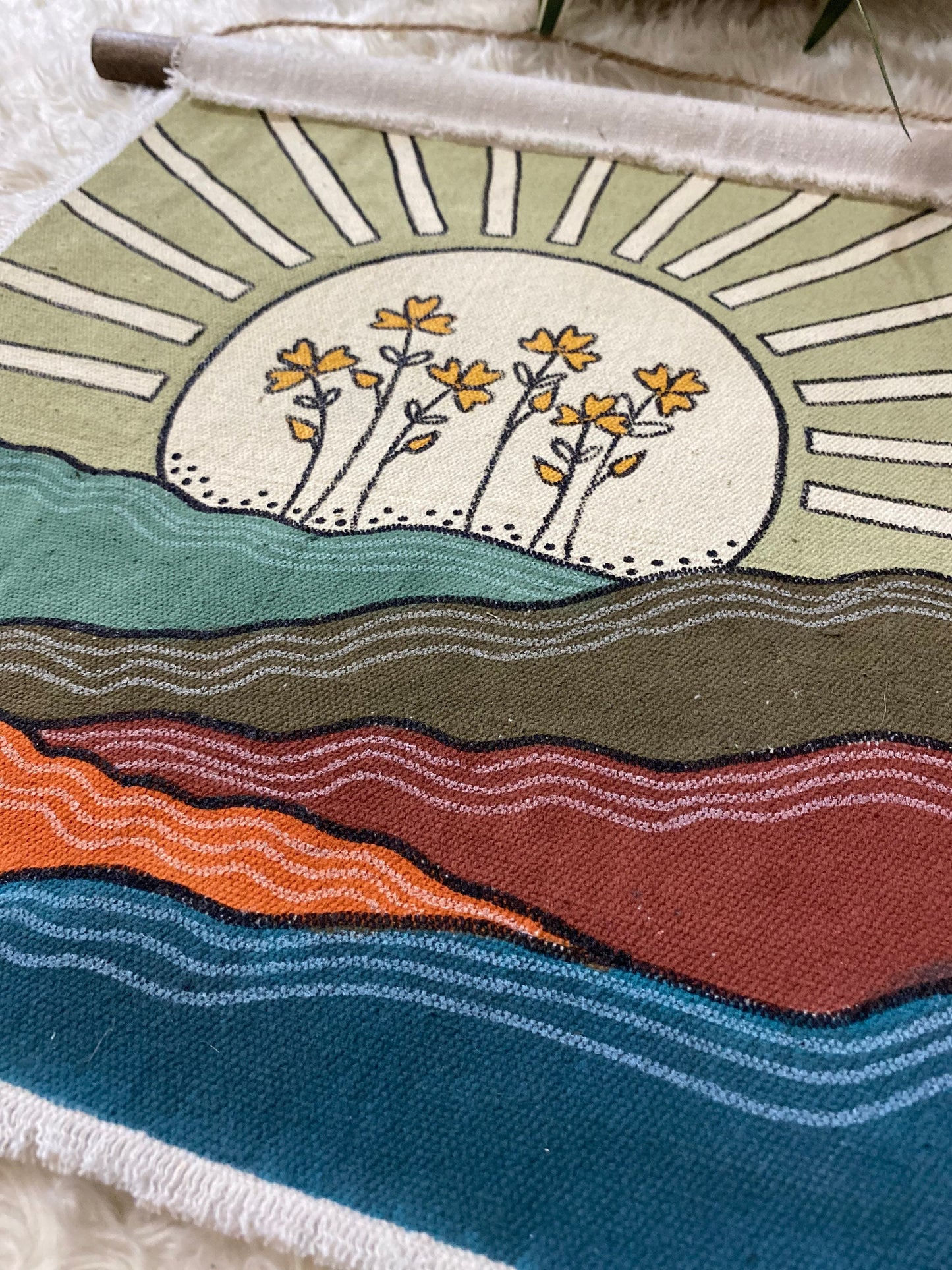 Sunrise Mountain Wall Tapestry