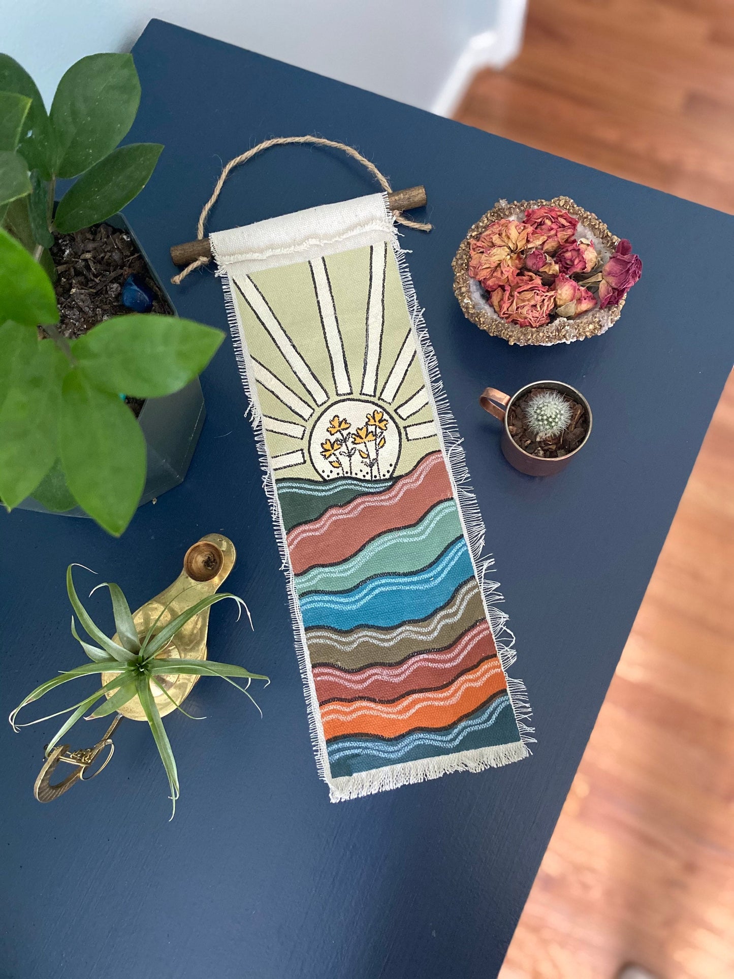 Mini Sunrise Mountain Tapestry