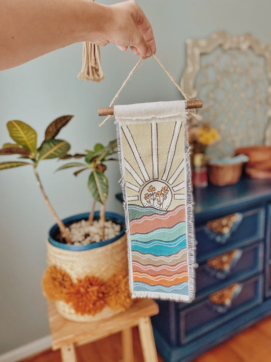 Mini Sunrise Mountain Tapestry