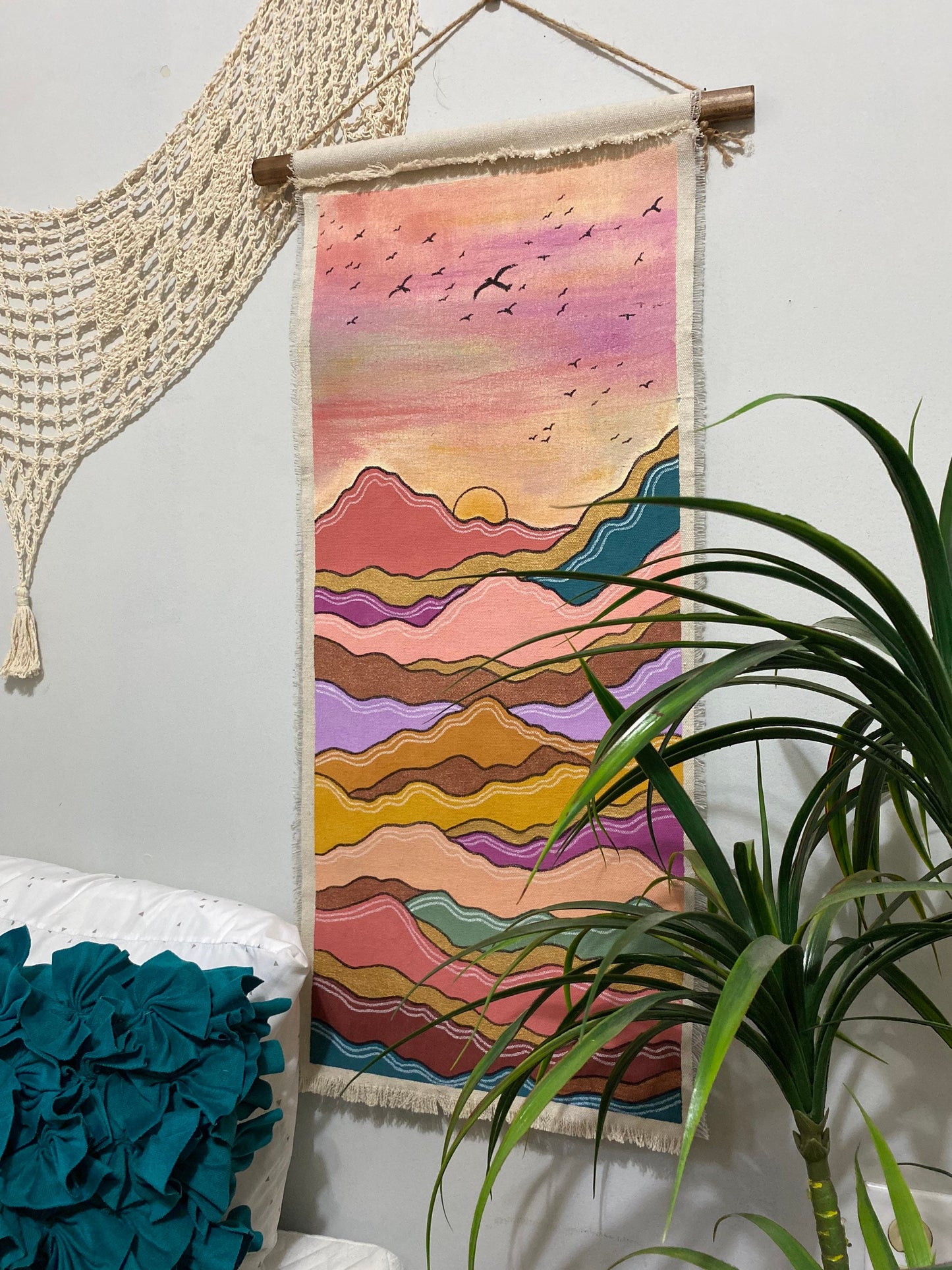 Cosmic Mountain Tapestry