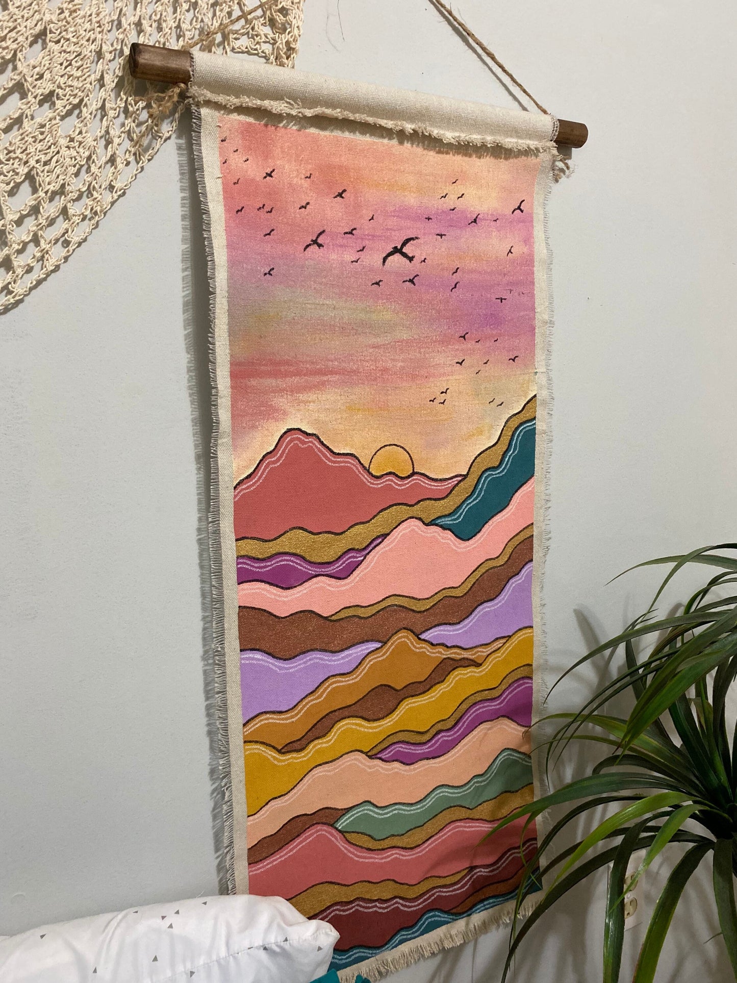 Cosmic Mountain Tapestry