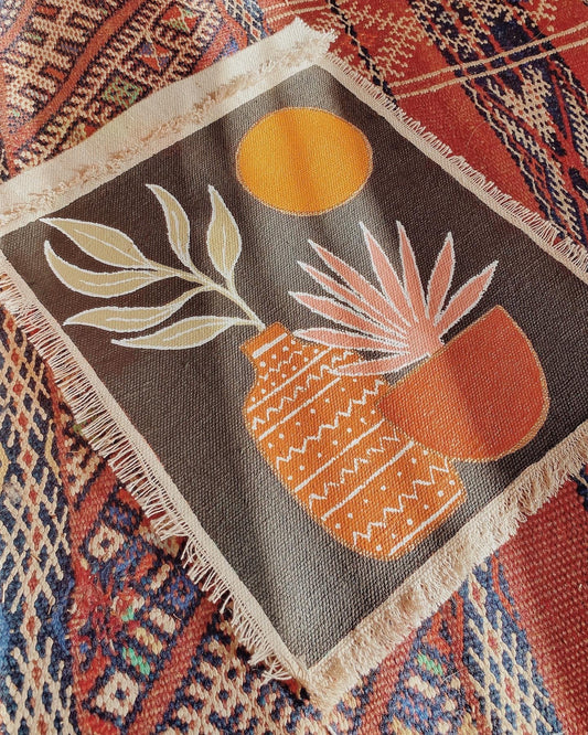 Terracotta Palm Wall Tapestry