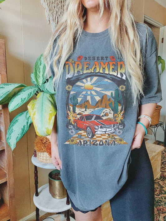 Desert Dreamer Vintage Car Tshirt