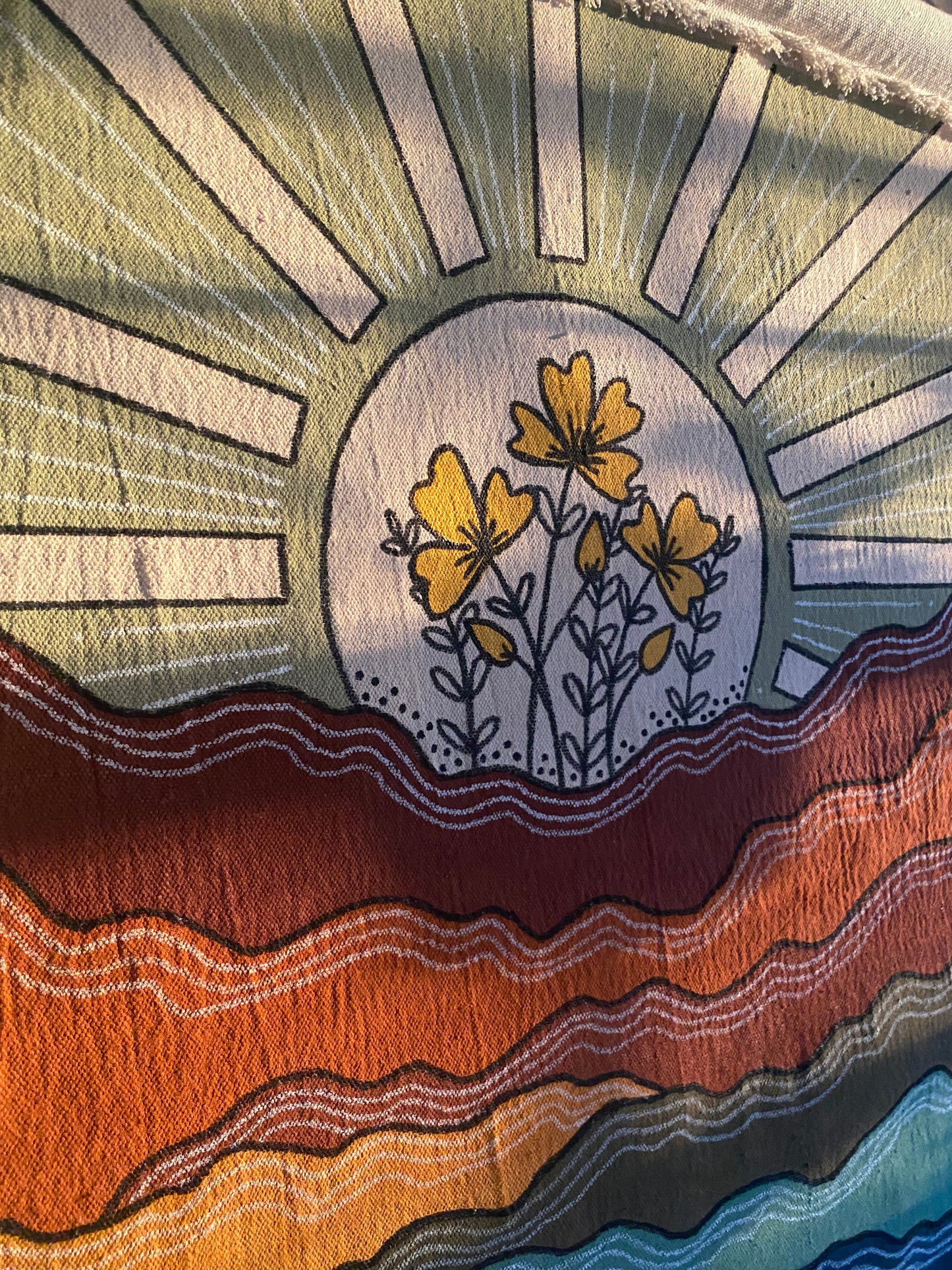 Sunrise Mountain Tapestry