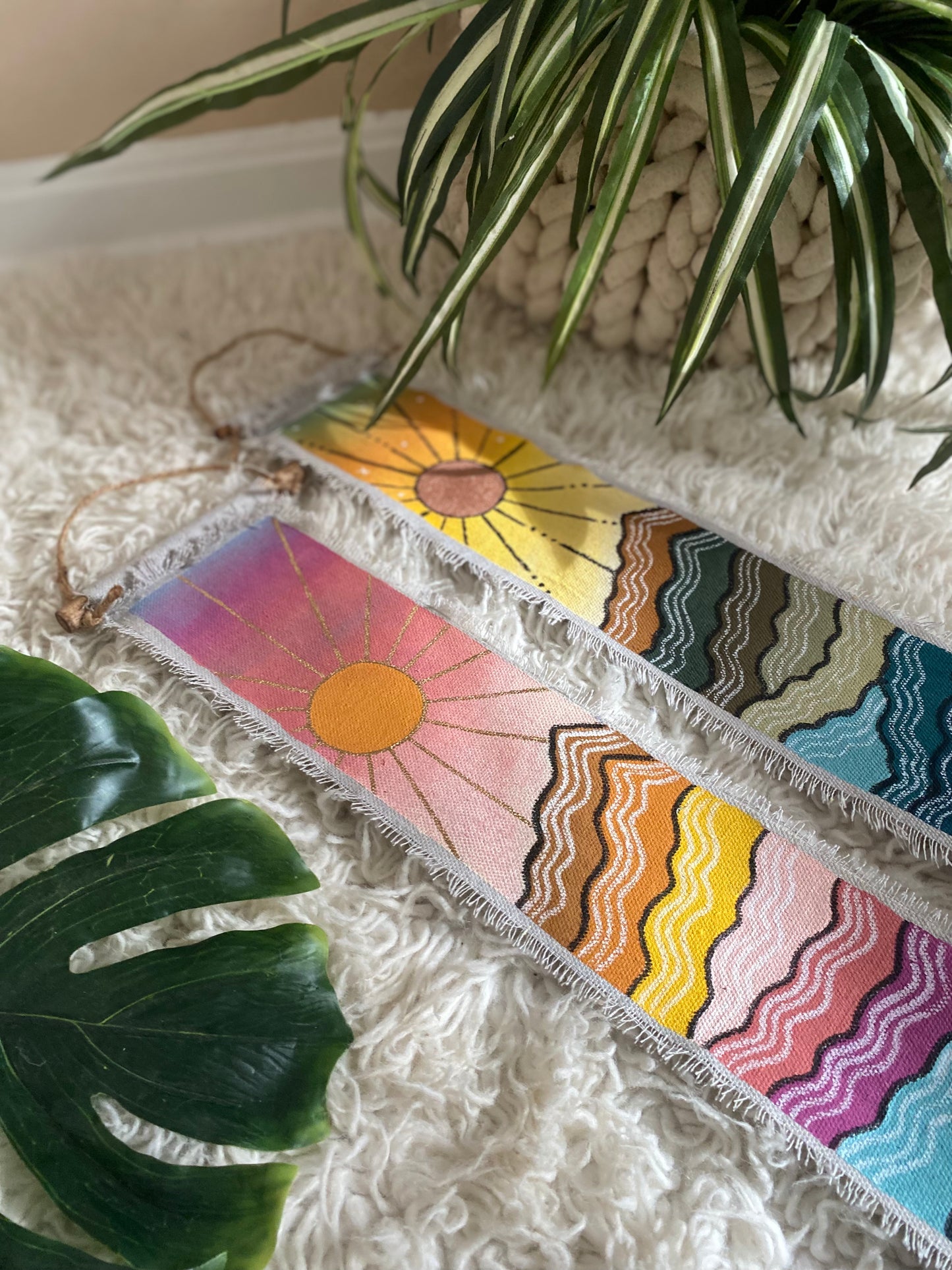 Mini Rainbow Mountain Tapestry