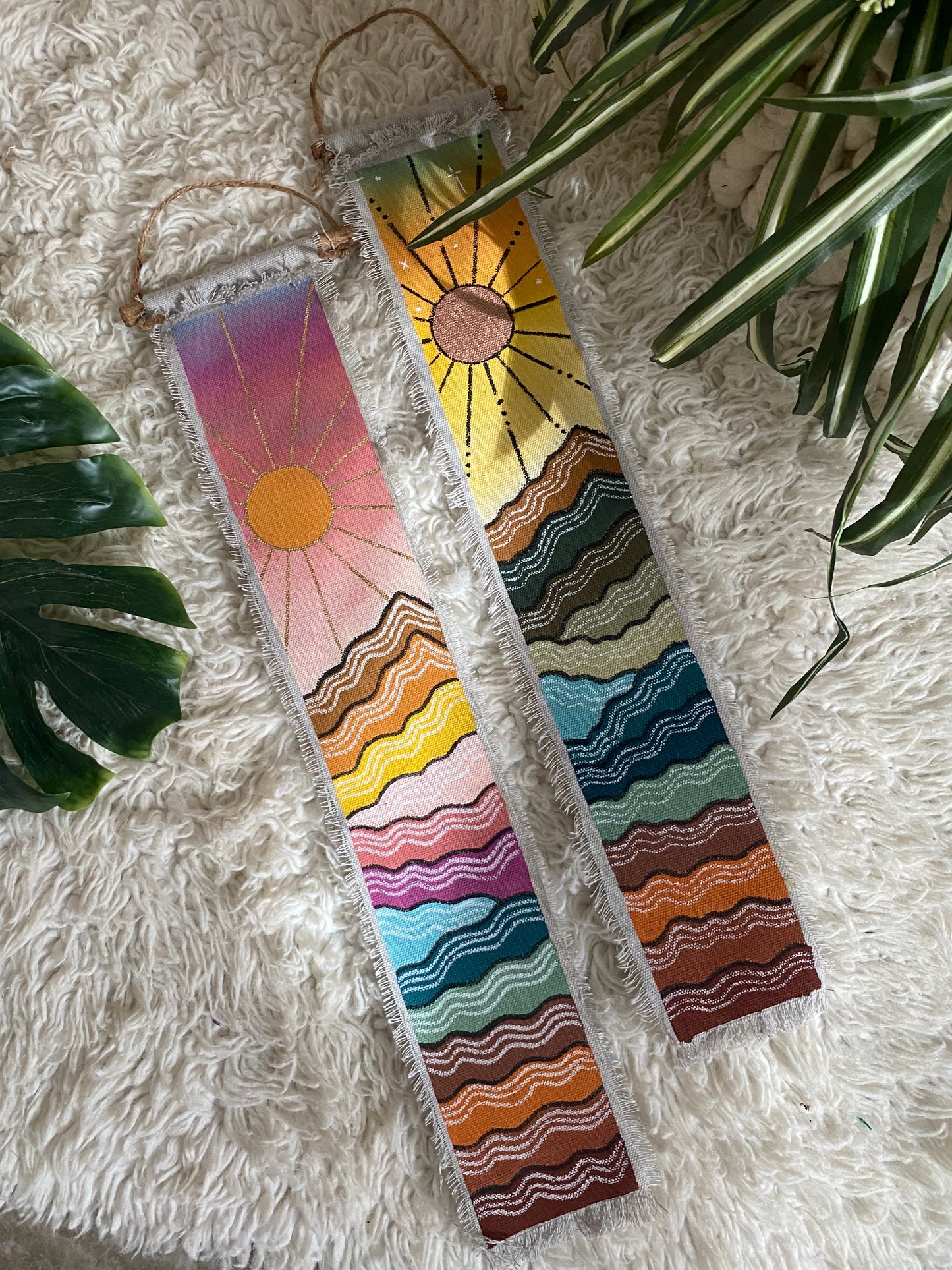 Mini Rainbow Mountain Tapestry