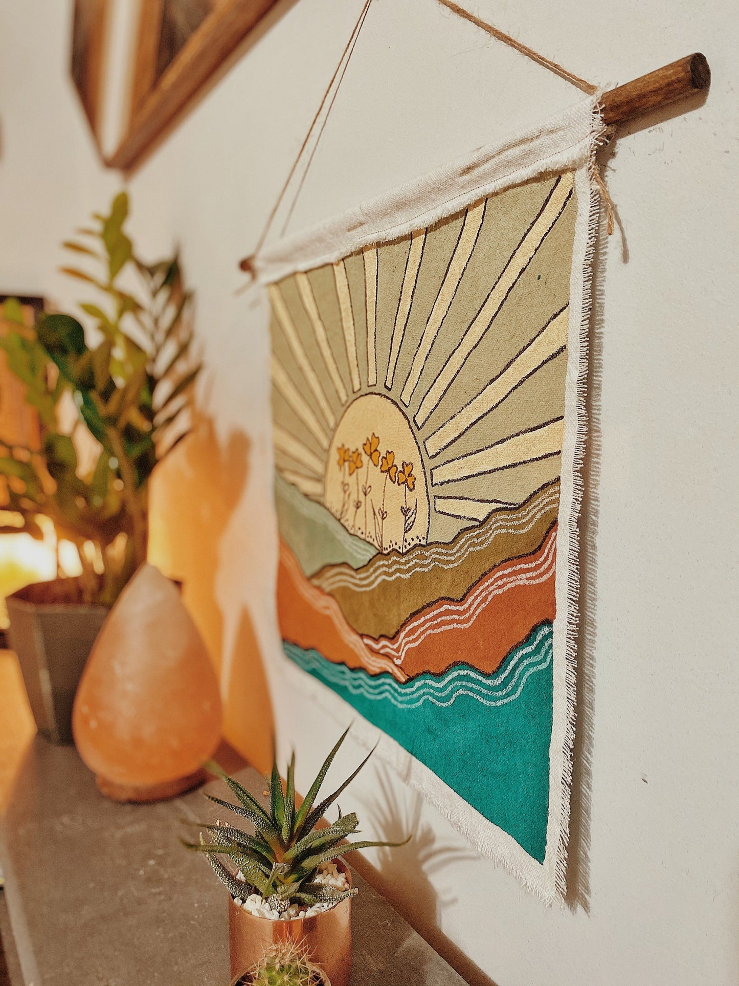 Sunrise Mountain Wall Tapestry