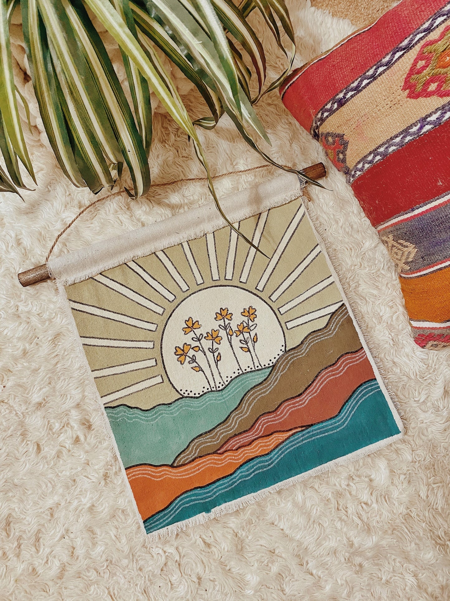 Sunrise Mountain Wall Tapestry