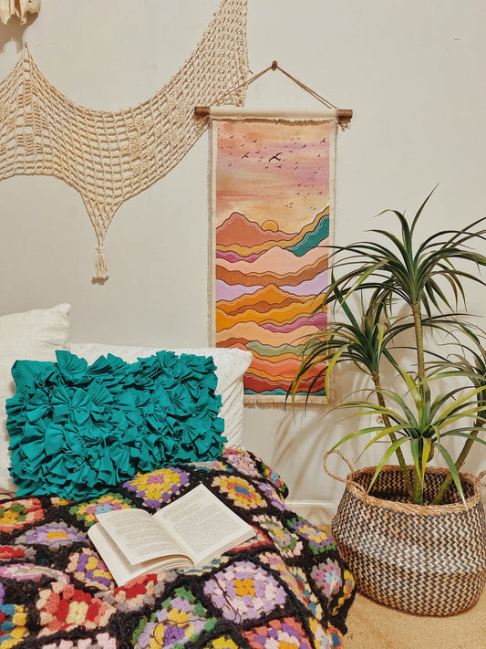 Cosmic Mountain Tapestry