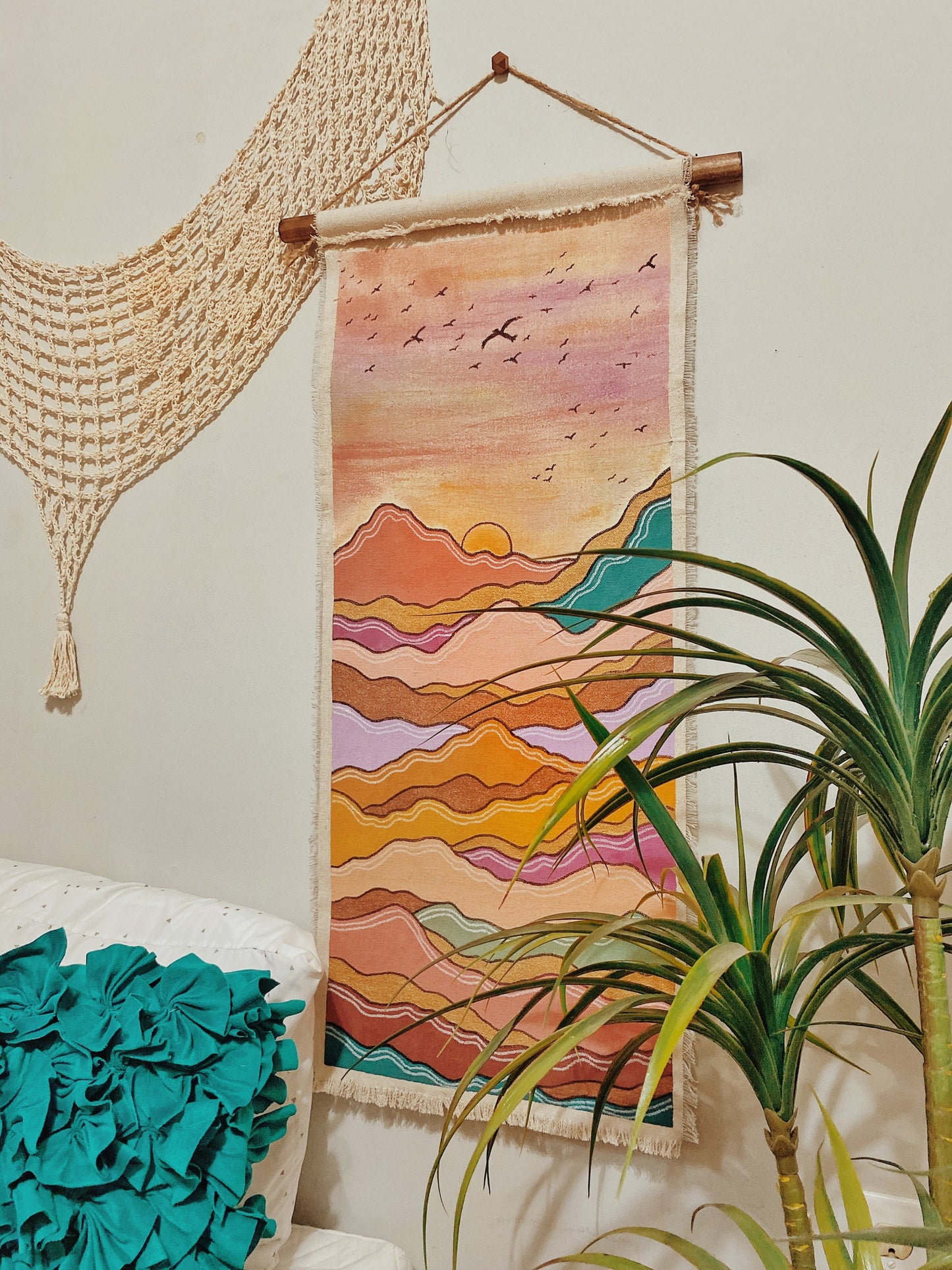 Cosmic Mountain Tapestry