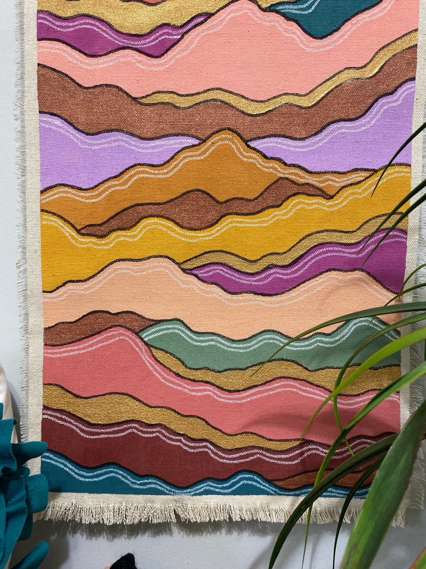 Cosmic Mountain Tapestry