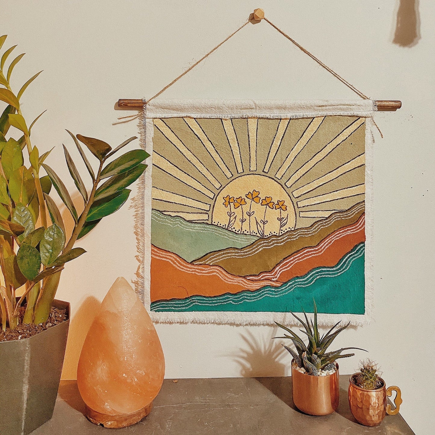 Sunrise Mountain Wall Tapestry