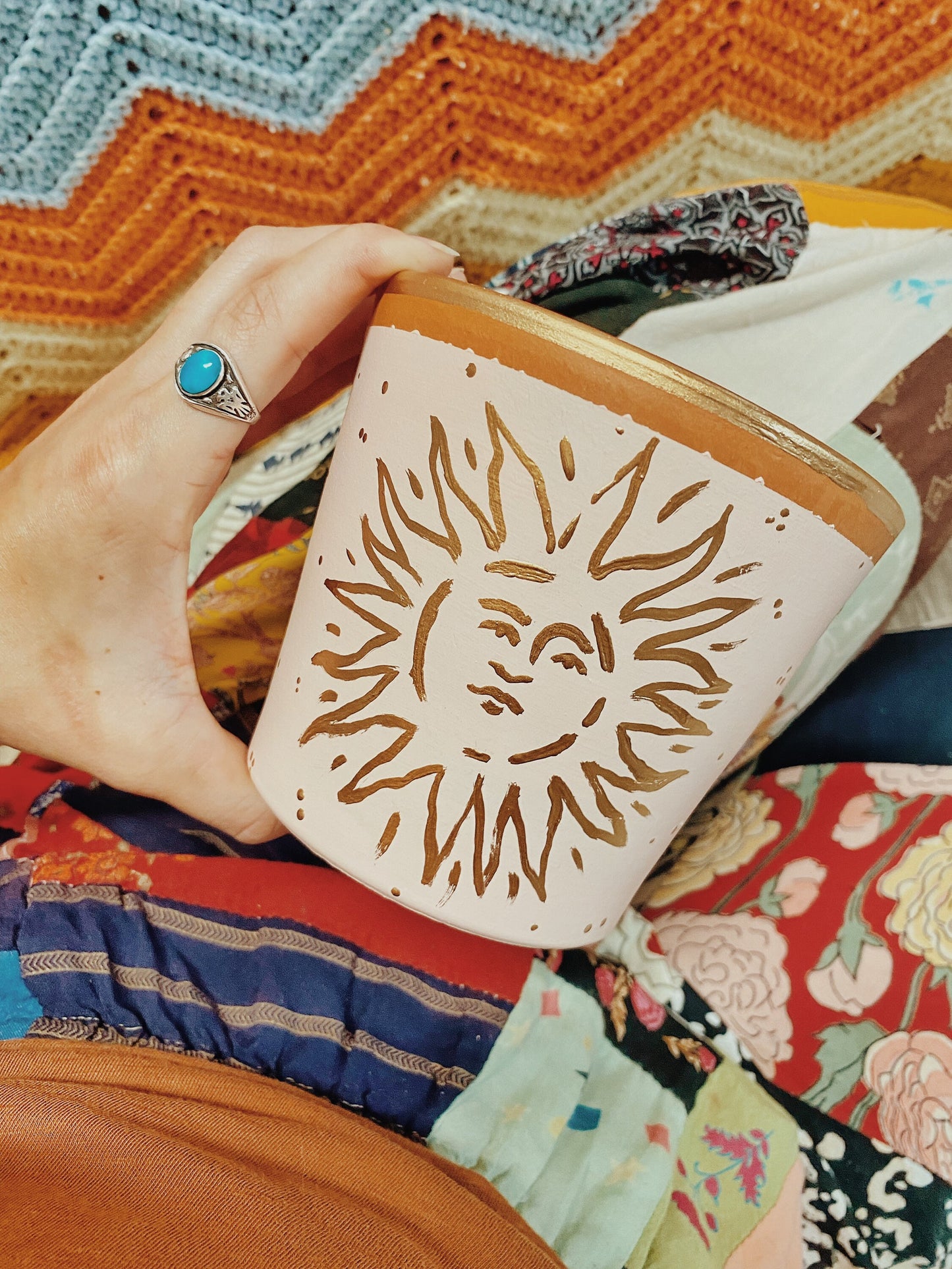 Cabo Sun Blush Terracotta Pot