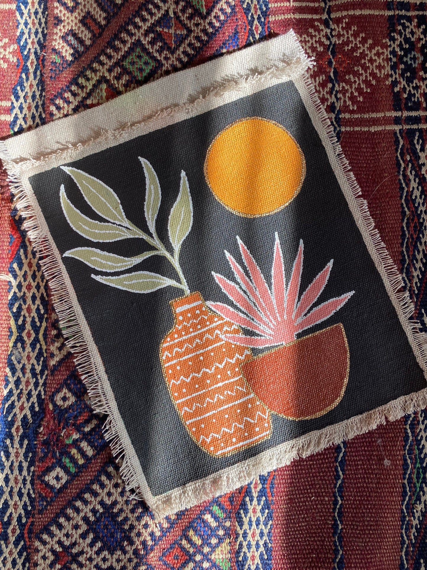 Terracotta Palm Wall Tapestry